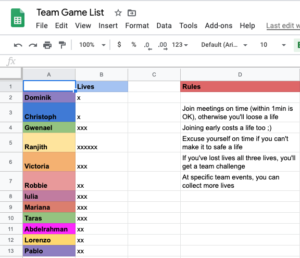 Meeting game