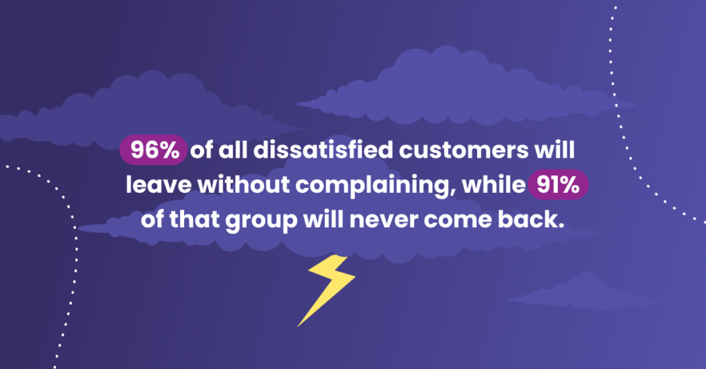 negative feedback from customers